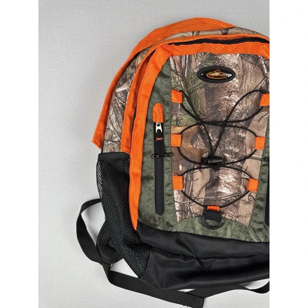 Realtree Camo Backpack Blaze Orange Hunting Day Pack Outdoor Hiking